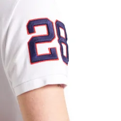 Polo manche courte Superdry Classic superstate Blanc - ZESHOES Polo manche courte Superdry Classic superstate Blanc - ZESHOES