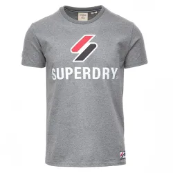 T shirt manche courte homme Superdry Sport style Gris - ZESHOES T shirt manche courte homme Superdry Sport style Gris - ZESHOES