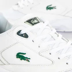 Basket basse homme Lacoste Storm 96 lo 0120 Blanc - ZESHOES Basket basse homme Lacoste Storm 96 lo 0120 Blanc - ZESHOES