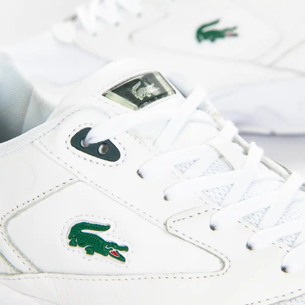 Basket basse homme Lacoste Storm 96 lo 0120 Blanc - ZESHOES Basket basse homme Lacoste Storm 96 lo 0120 Blanc - ZESHOES