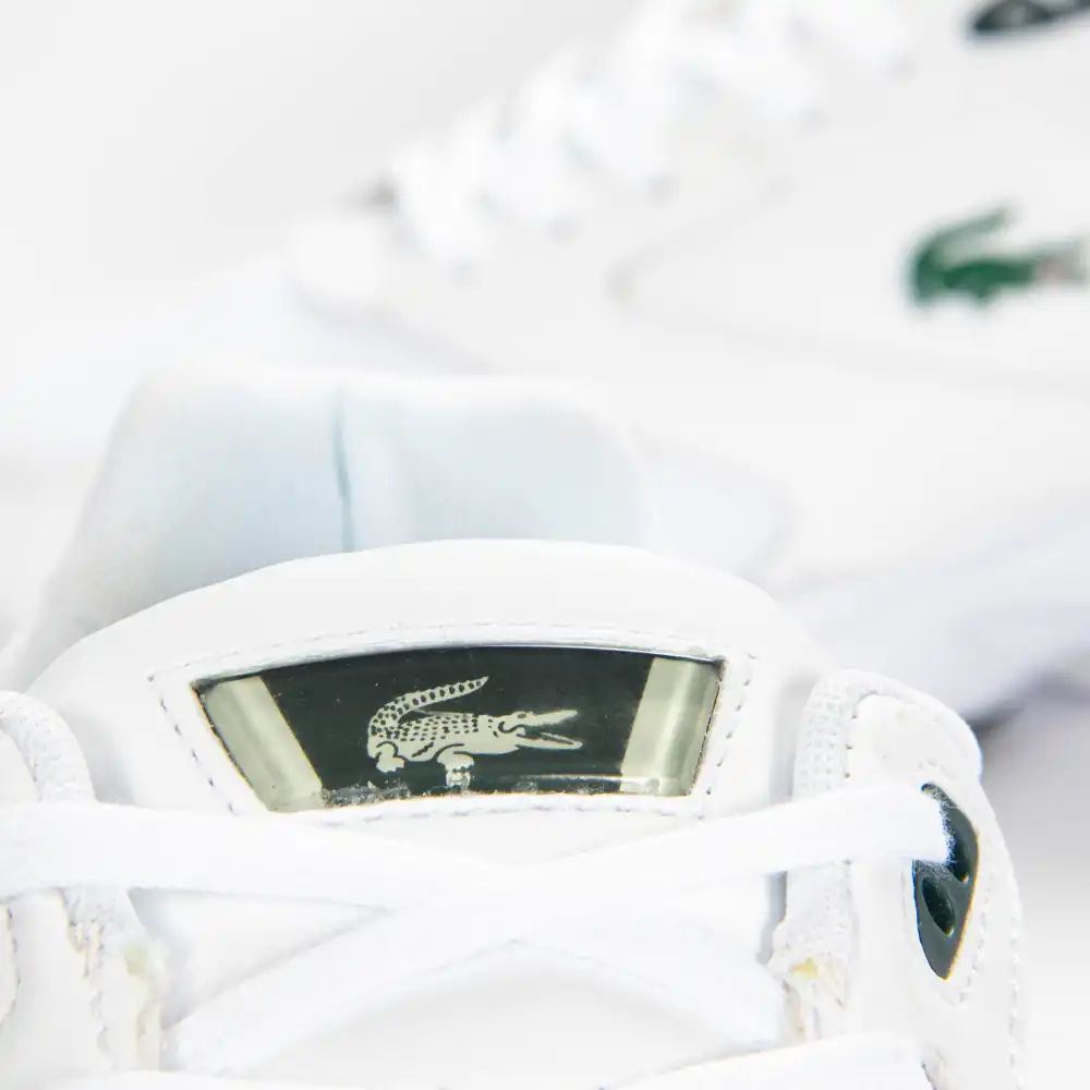 Basket basse homme Lacoste Storm 96 lo 0120 Blanc - ZESHOES Basket basse homme Lacoste Storm 96 lo 0120 Blanc - ZESHOES