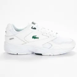 Basket basse homme Lacoste Storm 96 lo 0120 Blanc - ZESHOES Basket basse homme Lacoste Storm 96 lo 0120 Blanc - ZESHOES