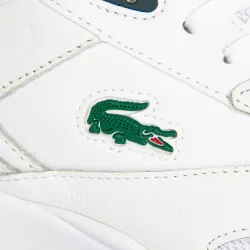 Basket basse homme Lacoste Storm 96 lo 0120 Blanc - ZESHOES Basket basse homme Lacoste Storm 96 lo 0120 Blanc - ZESHOES