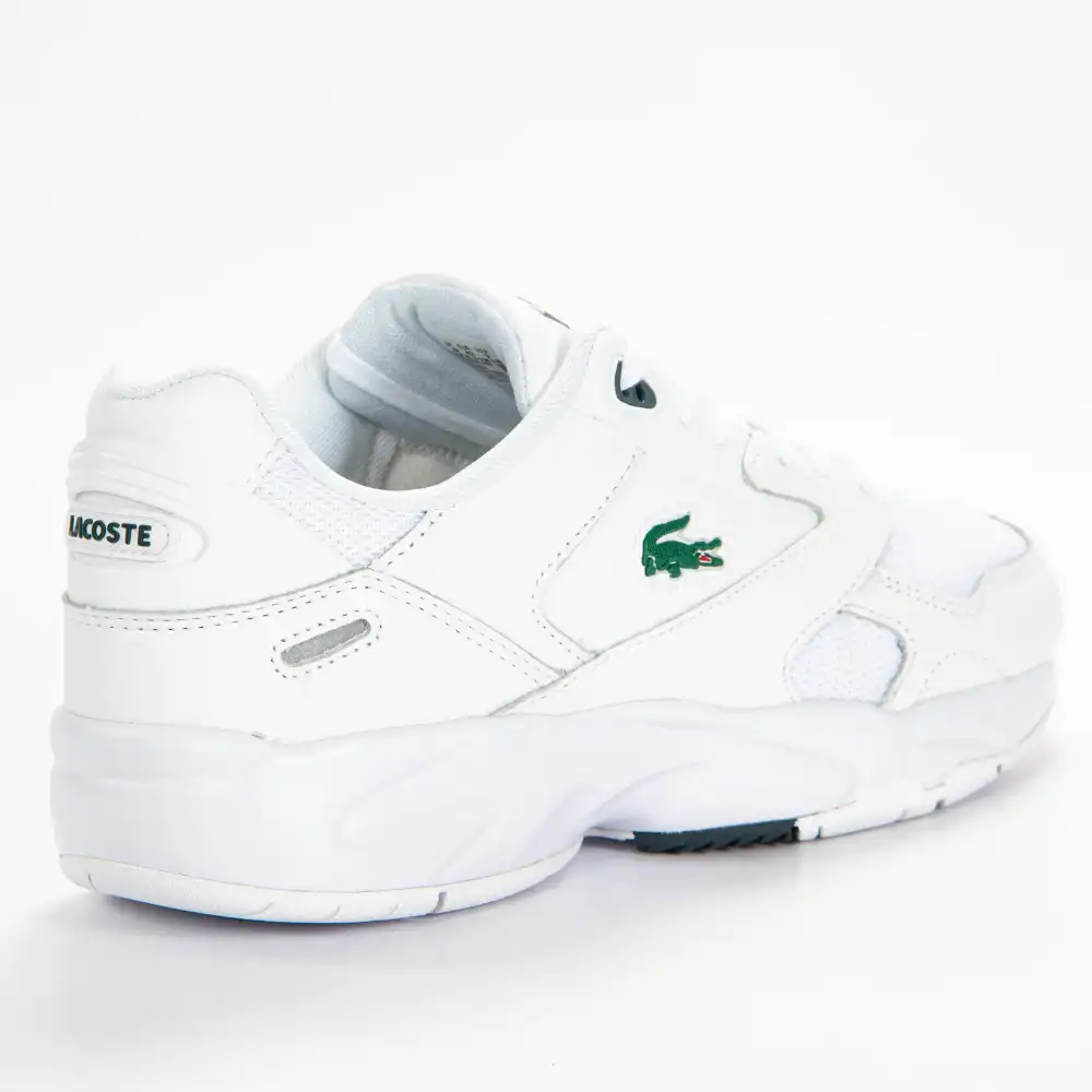 Basket basse homme Lacoste Storm 96 lo 0120 Blanc - ZESHOES Basket basse homme Lacoste Storm 96 lo 0120 Blanc - ZESHOES