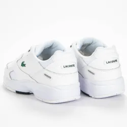 Basket basse homme Lacoste Storm 96 lo 0120 Blanc - ZESHOES Basket basse homme Lacoste Storm 96 lo 0120 Blanc - ZESHOES
