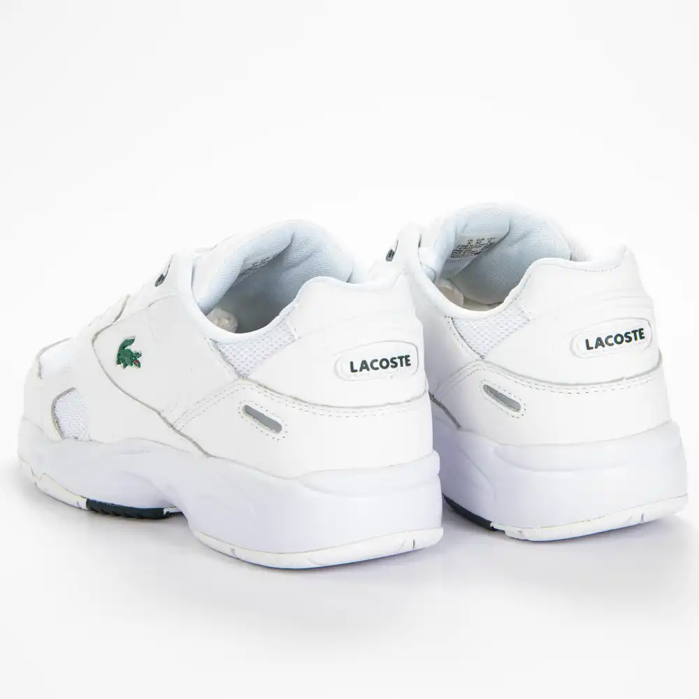 Basket basse homme Lacoste Storm 96 lo 0120 Blanc - ZESHOES Basket basse homme Lacoste Storm 96 lo 0120 Blanc - ZESHOES