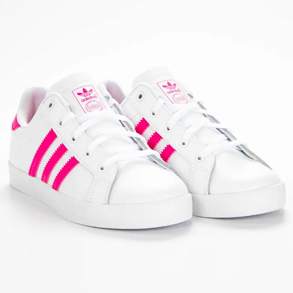 Basket basse femme Adidas Coast star c Blanc - ZESHOES