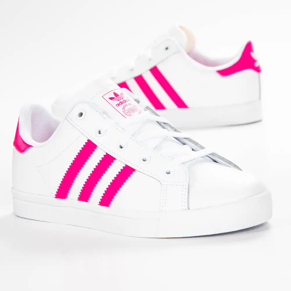 Basket basse femme Adidas Coast star c Blanc - ZESHOES Basket basse femme Adidas Coast star c Blanc - ZESHOES