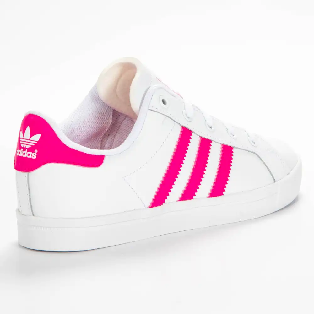 Basket basse femme Adidas Coast star c Blanc - ZESHOES Basket basse femme Adidas Coast star c Blanc - ZESHOES