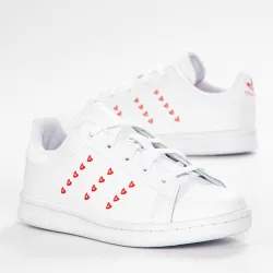 Basket basse fille Adidas Stan smith c Blanc - ZESHOES Basket basse fille Adidas Stan smith c Blanc - ZESHOES