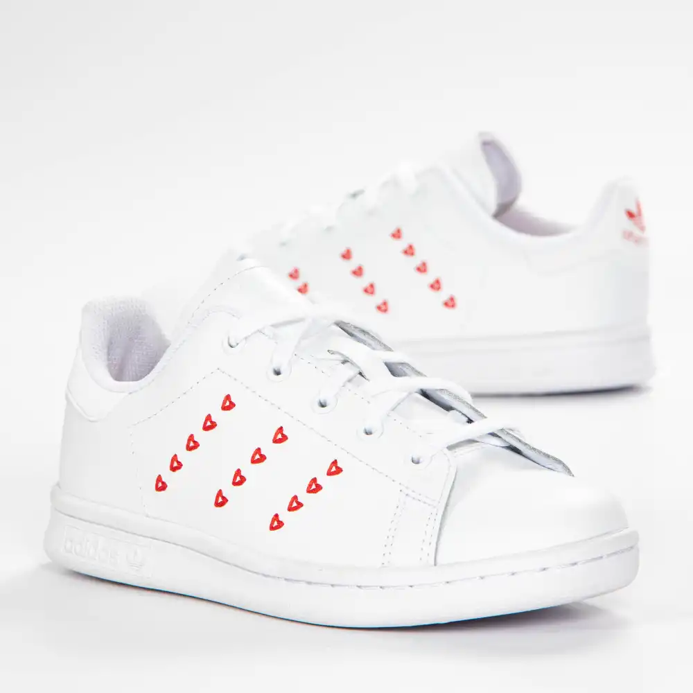 Basket basse fille Adidas Stan smith c Blanc - ZESHOES Basket basse fille Adidas Stan smith c Blanc - ZESHOES