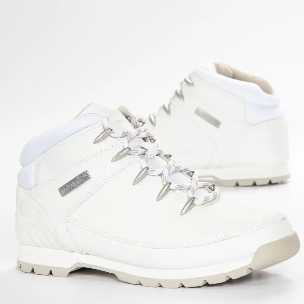 Bottine homme Timberland Euro sprint mid hiker Blanc - ZESHOES Bottine homme Timberland Euro sprint mid hiker Blanc - ZESHOES