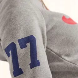 Sweat capuche femme Superdry Collegiat caligraphic Gris - ZESHOES Sweat capuche femme Superdry Collegiat caligraphic Gris - ZESHOES