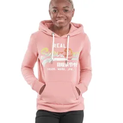 Sweat capuche femme Superdry Vintage itago pink Rose - ZESHOES Sweat capuche femme Superdry Vintage itago pink Rose - ZESHOES