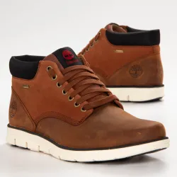 Basket montante homme Timberland Bradstreet gtx chukka Marron - ZESHOES Basket montante homme Timberland Bradstreet gtx chukka Marron - ZESHOES