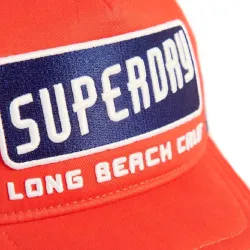 Casquette homme Superdry Trucker logo Rouge - ZESHOES