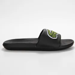 Claquette homme Lacoste Croco slide 319 Noir - ZESHOES