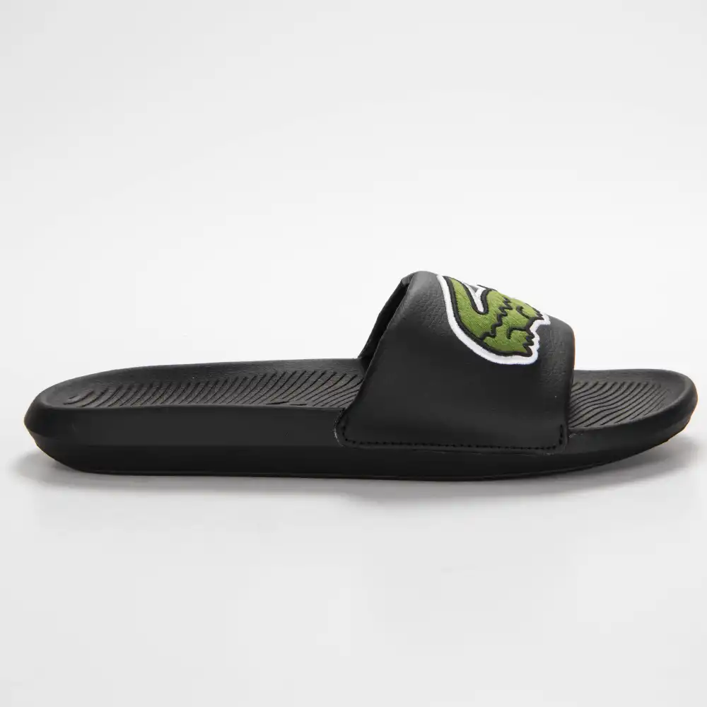 Claquette homme Lacoste Croco slide 319 Noir - ZESHOES