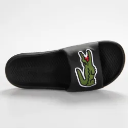 Claquette homme Lacoste Croco slide 319 Noir - ZESHOES