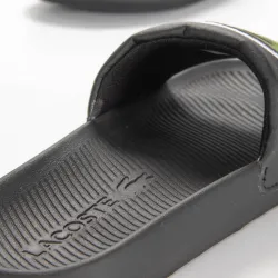 Claquette homme Lacoste Croco slide 319 Noir - ZESHOES