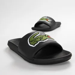 Claquette homme Lacoste Croco slide 319 Noir - ZESHOES
