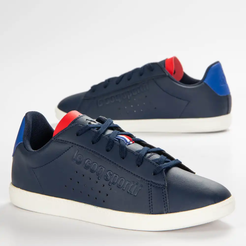 Basket basse femme Le Coq Sportif Courset gs Bleu - ZESHOES