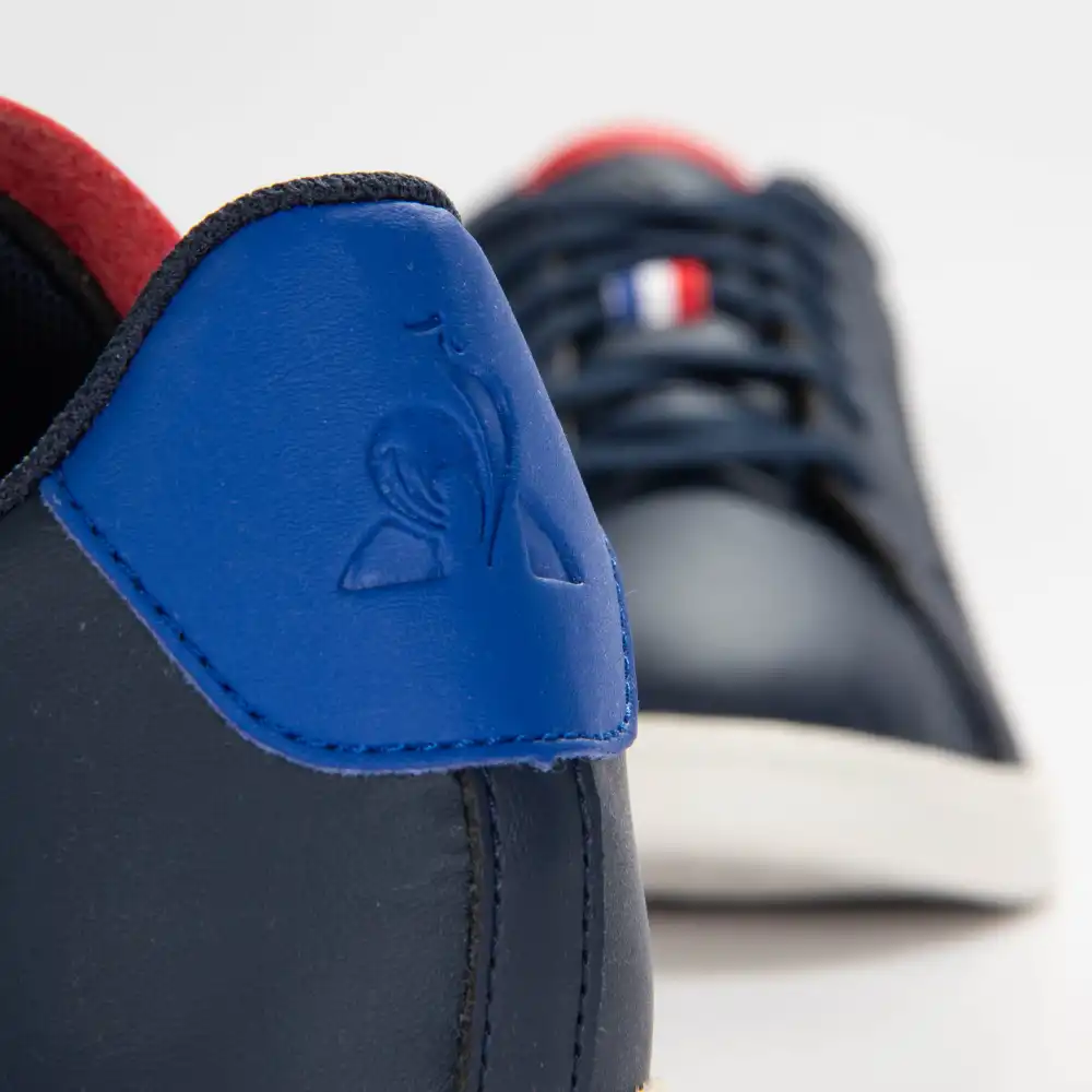 Basket basse femme Le Coq Sportif Courset gs Bleu - ZESHOES