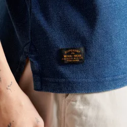 Polo manche courte Superdry Superstate Bleu - ZESHOES