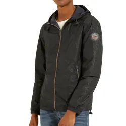 Coupe vent homme Guess Eco logo Noir - ZESHOES