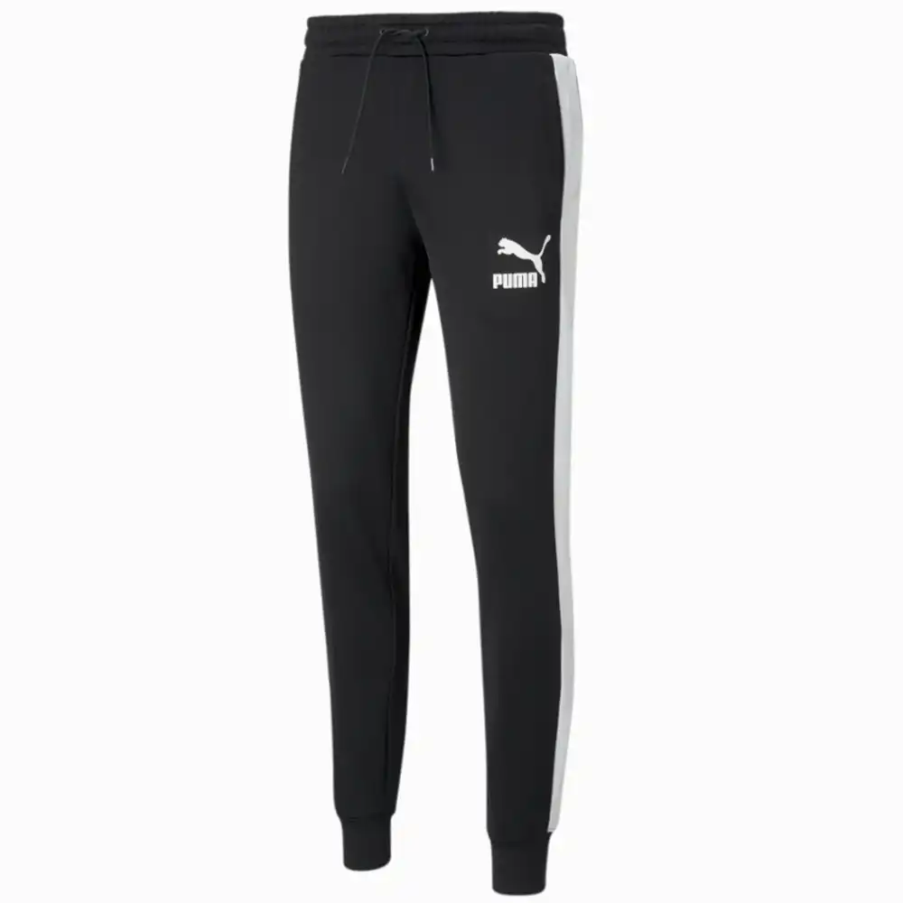 Pantalon jogging homme Puma Iconic t7 Noir - ZESHOES