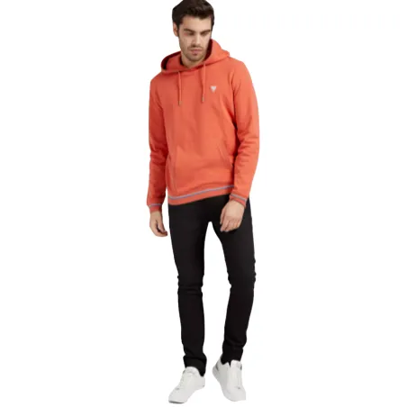Sweat shirt homme Guess Orange Style frontale