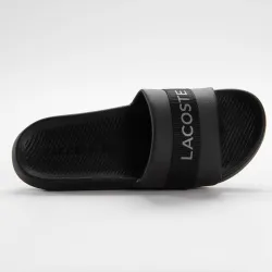Claquette homme Lacoste Croco slide Noir - ZESHOES Claquette homme Lacoste Croco slide Noir - ZESHOES