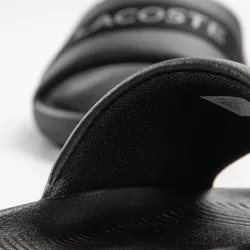Claquette homme Lacoste Croco slide Noir - ZESHOES Claquette homme Lacoste Croco slide Noir - ZESHOES