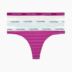 String femme Calvin Klein Pack x3 strings Multicolor - ZESHOES String femme Calvin Klein Pack x3 strings Multicolor - ZESHOES