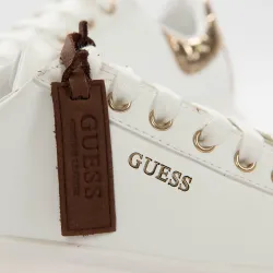 Basket basse femme Guess Gold classic Blanc - ZESHOES Basket basse femme Guess Gold classic Blanc - ZESHOES