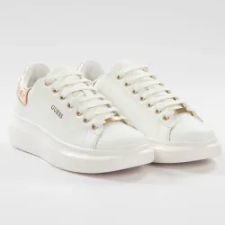 Basket basse femme Guess Gold classic Blanc - ZESHOES Basket basse femme Guess Gold classic Blanc - ZESHOES