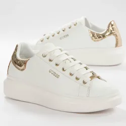Basket basse femme Guess Gold classic Blanc - ZESHOES Basket basse femme Guess Gold classic Blanc - ZESHOES