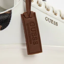 Basket basse femme Guess Vintage logo Blanc - ZESHOES Basket basse femme Guess Vintage logo Blanc - ZESHOES