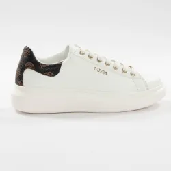 Basket basse femme Guess Vintage logo Blanc - ZESHOES Basket basse femme Guess Vintage logo Blanc - ZESHOES