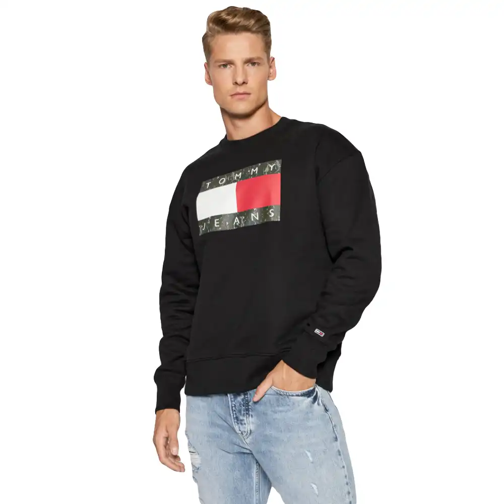 Camo flag crew Tommy Jeans - 1