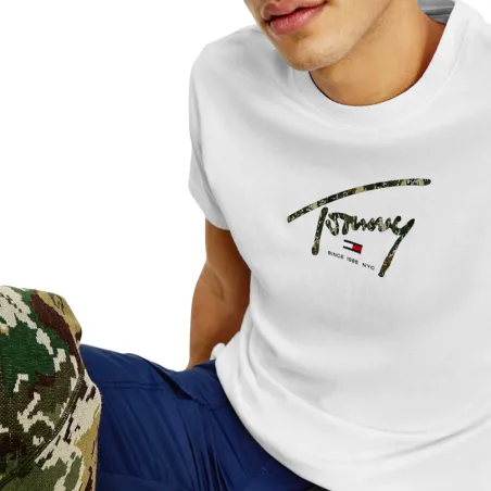 Produits victimes de leur succès Tommy Jeans Blanc Logo signature camo