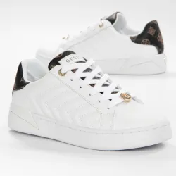 Basket de ville basse femme Guess Reace light Blanc - ZESHOES Basket de ville basse femme Guess Reace light Blanc - ZESHOES