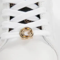 Basket de ville basse femme Guess Reace light Blanc - ZESHOES Basket de ville basse femme Guess Reace light Blanc - ZESHOES