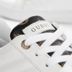 Basket de ville basse femme Guess Reace light Blanc - ZESHOES Basket de ville basse femme Guess Reace light Blanc - ZESHOES