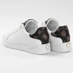 Basket de ville basse femme Guess Reace light Blanc - ZESHOES Basket de ville basse femme Guess Reace light Blanc - ZESHOES