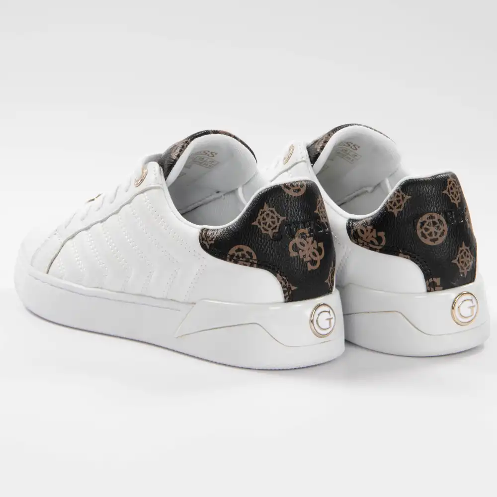 Basket de ville basse femme Guess Reace light Blanc - ZESHOES Basket de ville basse femme Guess Reace light Blanc - ZESHOES