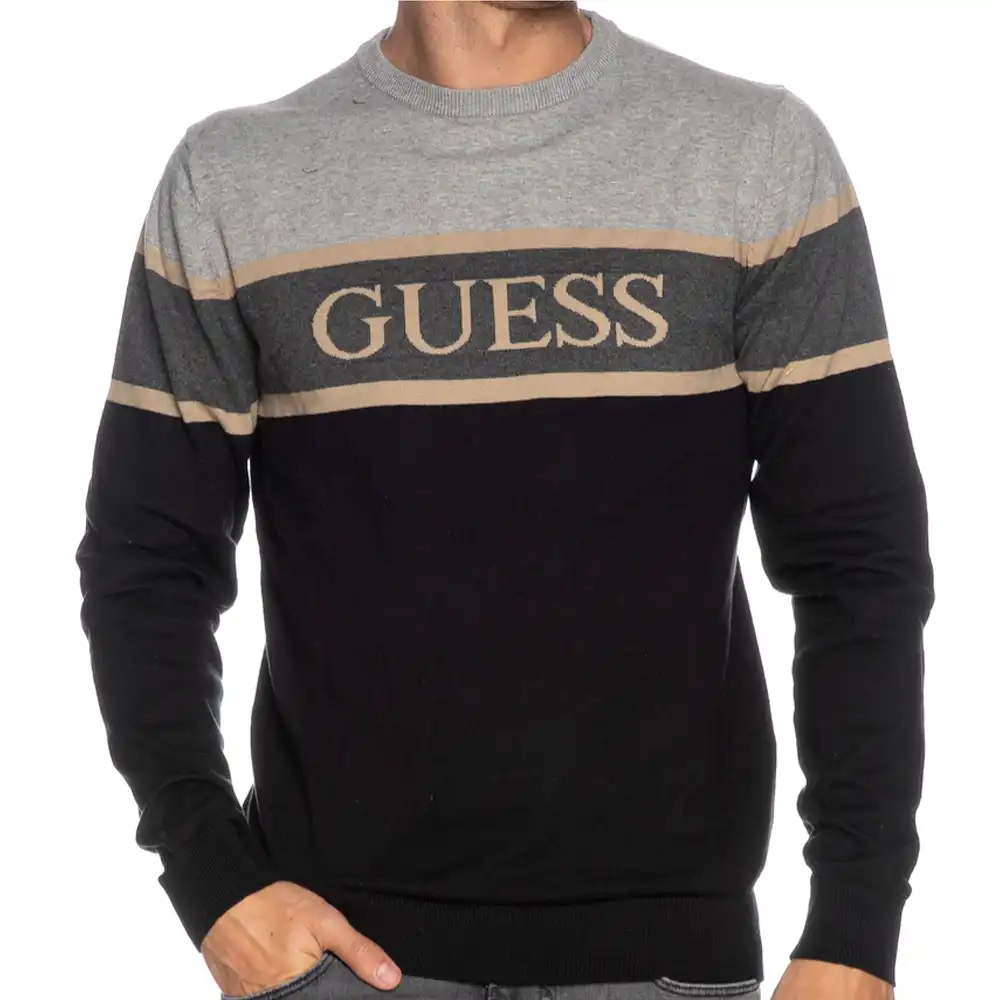 Pull homme Guess Maglia Noir - ZESHOES