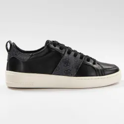 Basket basse homme Guess Verona genuine Noir - ZESHOES Basket basse homme Guess Verona genuine Noir - ZESHOES