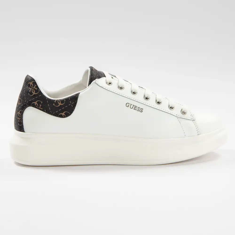 Basket basse homme Guess Salerno Blanc - ZESHOES