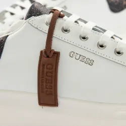 Basket basse homme Guess Salerno Blanc - ZESHOES